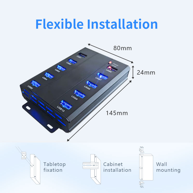 10-Port Industrial USB Hub - 图片 7